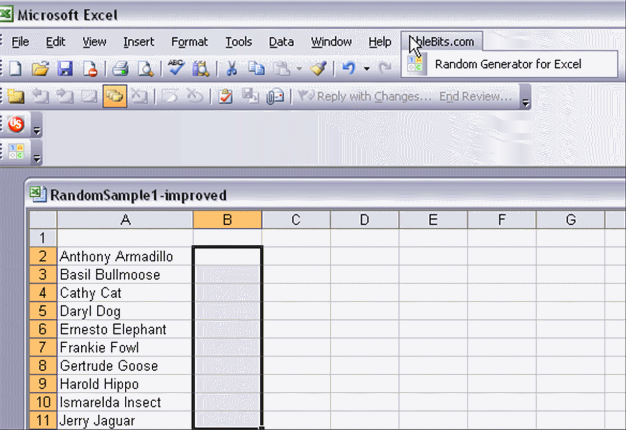 Random Sampling With Excel